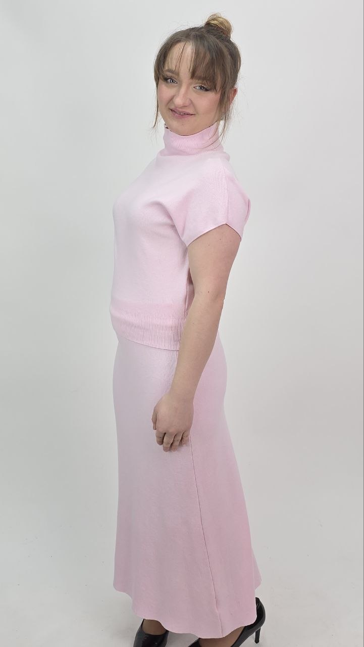 Komplet Dzianinowy Pink Chic, rozmiar uniwersalny - obrazek 3
