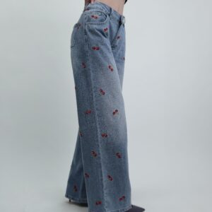 Spodnie Jeansy Cherry Wide Leg w rozmiarówce